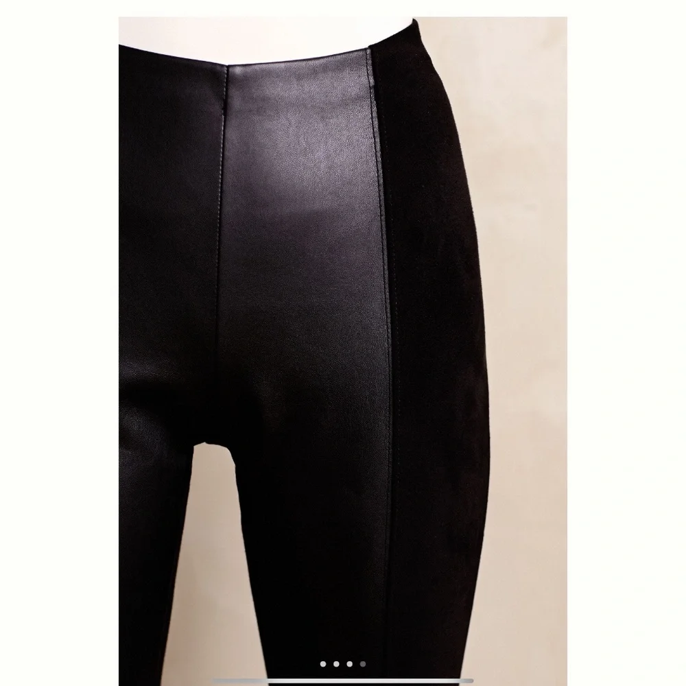 Anthropologie:  Suede Ponte Leggings - Picture 2 of 12